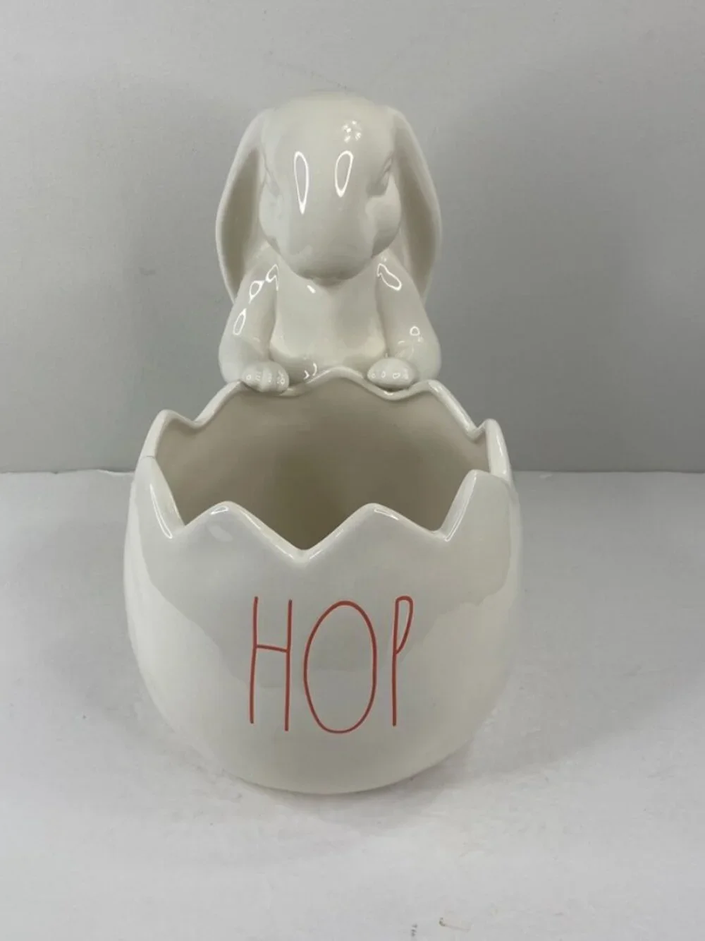 Rae Dunn Hop Bunny Easter Planter Pot Container